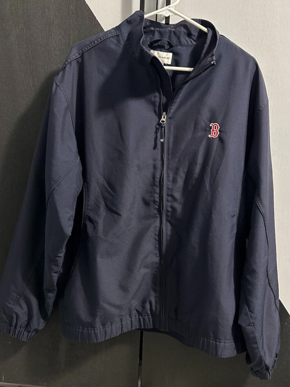 Cutter & Buck CB WindTec‎ Navy Boston Red Sox Full-Zip Windbreaker Men's L
